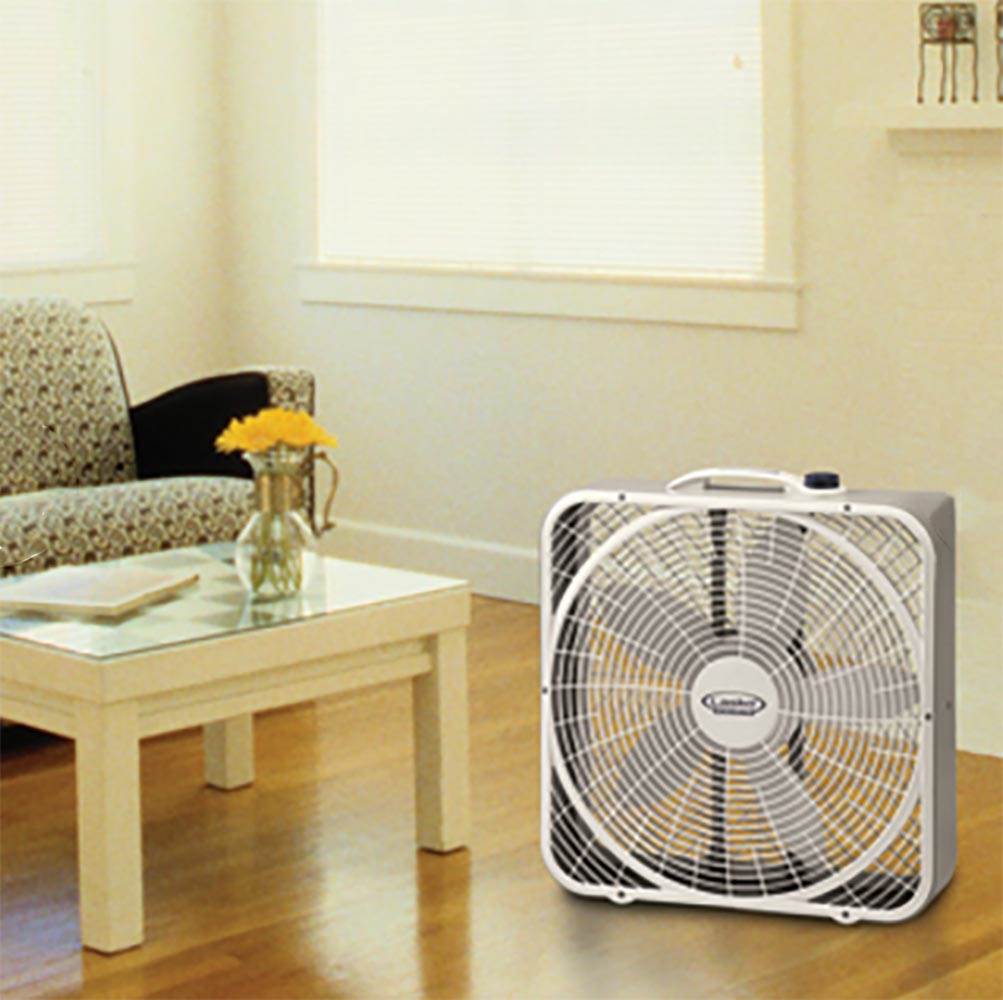 20" 3-Speed Weather-Shield Performance Box Fan