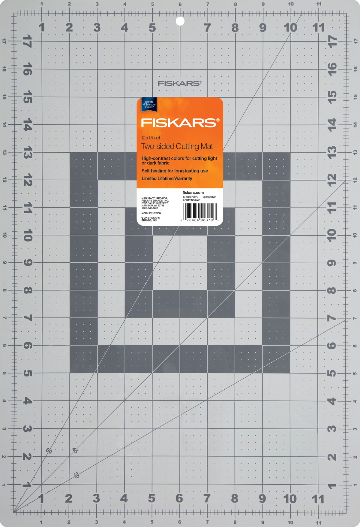 12" x 18" Self-Healing Cutting Mat, 1 Each