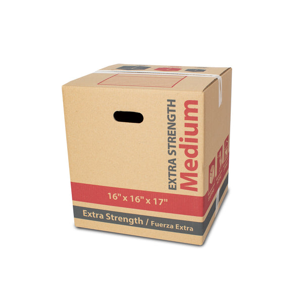 Medium Extra Strength Recycled Moving Boxes 16L x 16W x 17H (15 Count)
