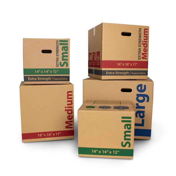 Medium Extra Strength Recycled Moving Boxes 16L x 16W x 17H (15 Count)